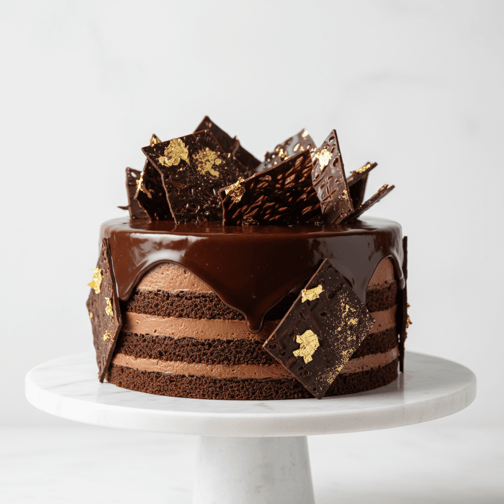 Chocolate indulgence wedding cake